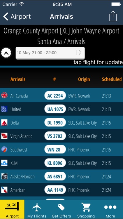 John Wayne Airport Pro (SNA) + Flight Tracker HD