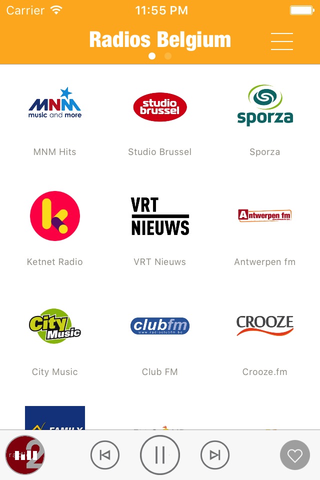 Radios Belgium FM (Belgique Radio) - Brussels VRT screenshot 2