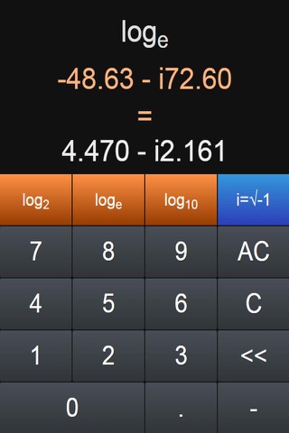 Complex Log Lite - logarithm calculator screenshot 2