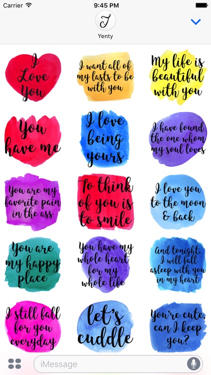 Watercolor Love Messages screenshot-3