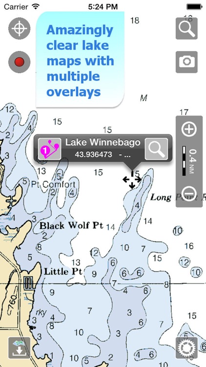 Aqua Map Wisconsin WI Lakes HD - Nautical Charts