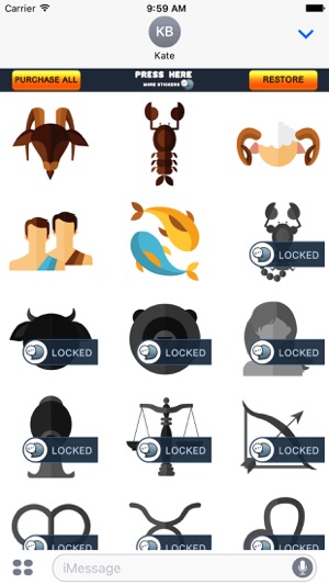 Astrological Zodiac Stickers for iMessage(圖3)-速報App