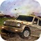 Feel the real bumping while driving diesel engine SUV on off-road tracks