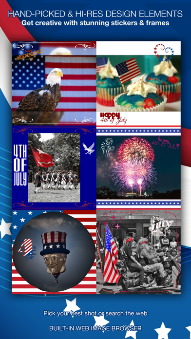 How to cancel & delete Insta 4th of July - United States of America 1776 from iphone & ipad 1