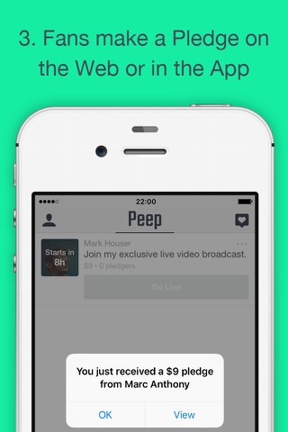 Peep - Make Money with Live Video. screenshot 3