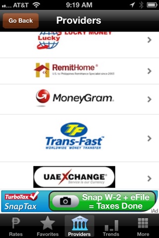 PHP Peso Exchange Rates screenshot 4