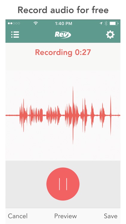 Rev Voice Recorder: Audio Transcription