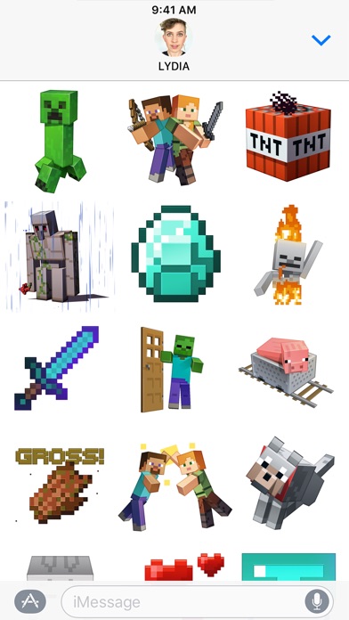 minecraft sticker list