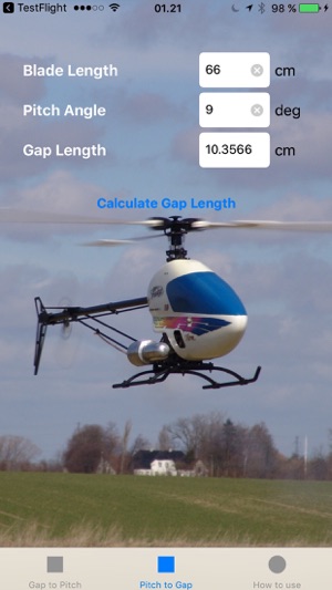 Helicopter Pitch Calculator