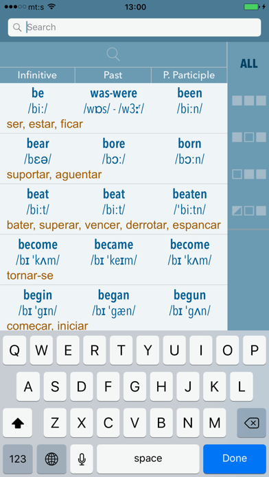 Irregular Verbs: Learn by Groups screenshot 4