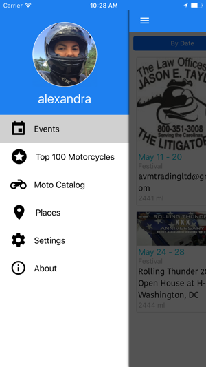 Moto-Life app for bikers