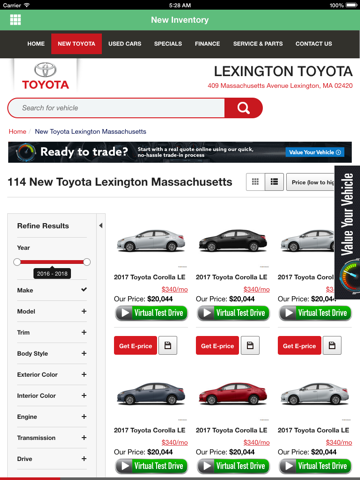 Lexington Toyota screenshot 2