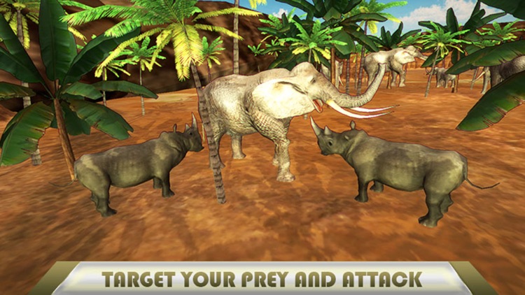 3D Angry Rhinoceros Simulator - Wild Animal Game screenshot-3