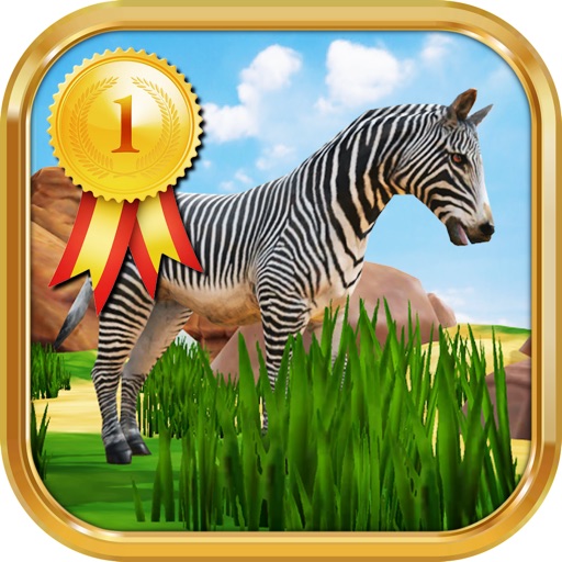 Zebra Safari Animals - Kids Game for 1-8 years old Icon