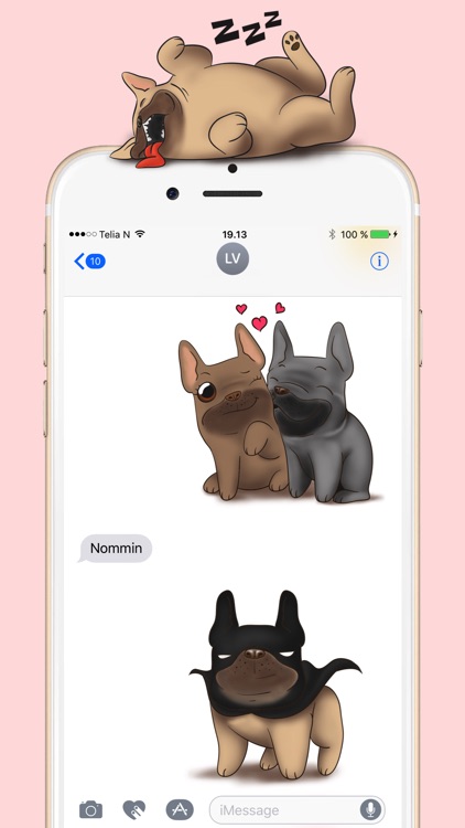 Frenchie Luv - French Bulldog Emojis screenshot-3