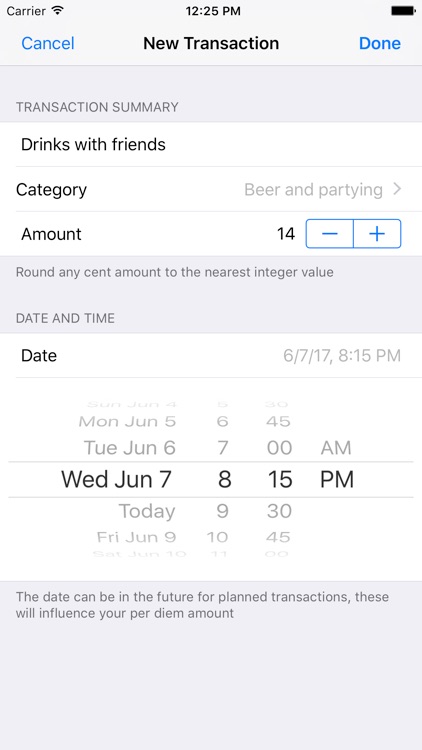 Neverbroke - the app for the low-budget type