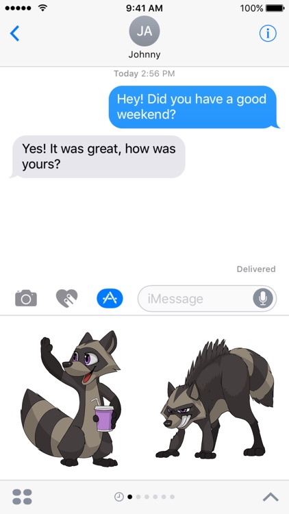 Mad Raccoons Stickers for iMessage