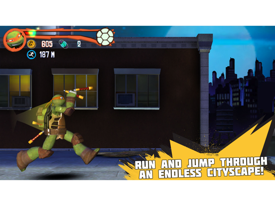 Teenage Mutant Ninja Turtles: Rooftop Run на iPad