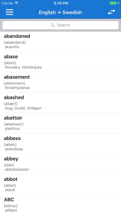 English Swedish Dictionary Offline