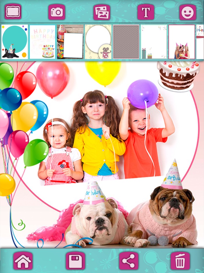 Birthday greeting cards photo editor – Pro