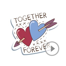 Animated Forever Love Stickers