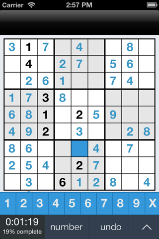 Pocket Sudoku screenshot 4