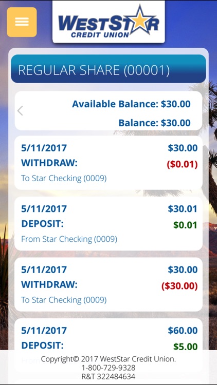 WestStar CU Mobile Banking screenshot-3