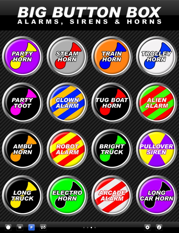 Big Button Box: Alarms, Sirens & Horns HD - sounds