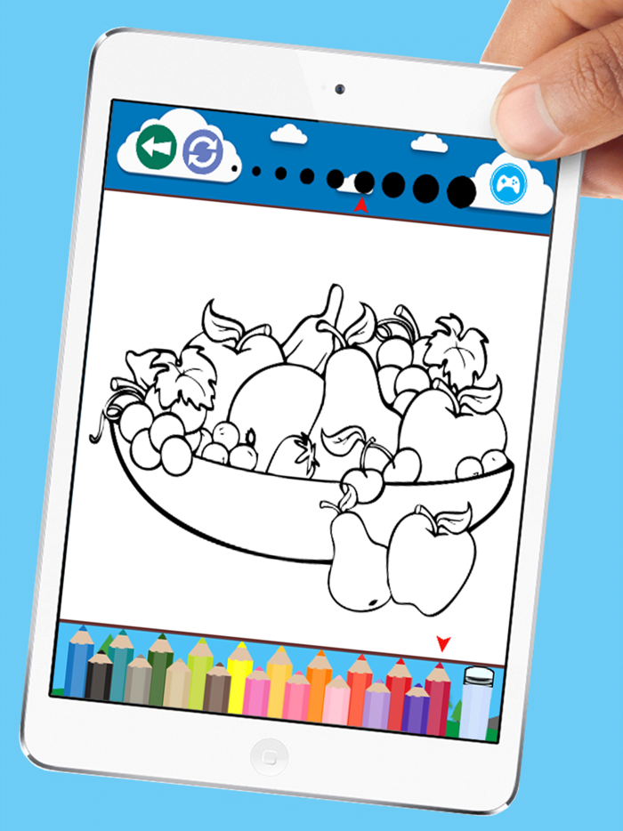 Printable Fruits Coloring Book For Kids