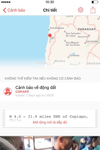 Ứng dụng hiểm họa cho Việt Nam screenshot 3