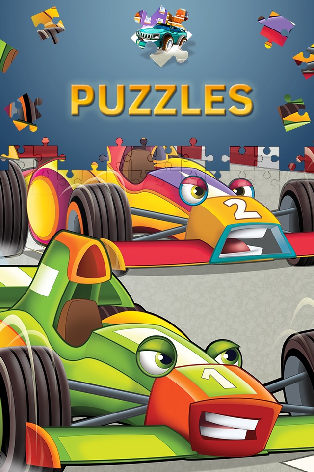 Cartoon Cars Puzzles for Kids screenshot 2