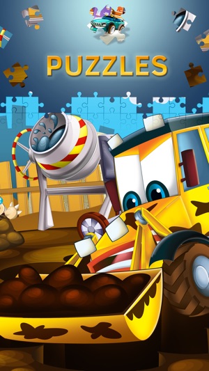 Cartoon Cars Puzzles for Kids(圖1)-速報App