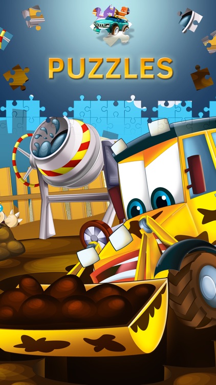 Cartoon Cars Puzzles for Kids