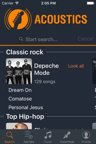 Acoustics - Guitar Tabs, Chords and Tuner screenshot 2