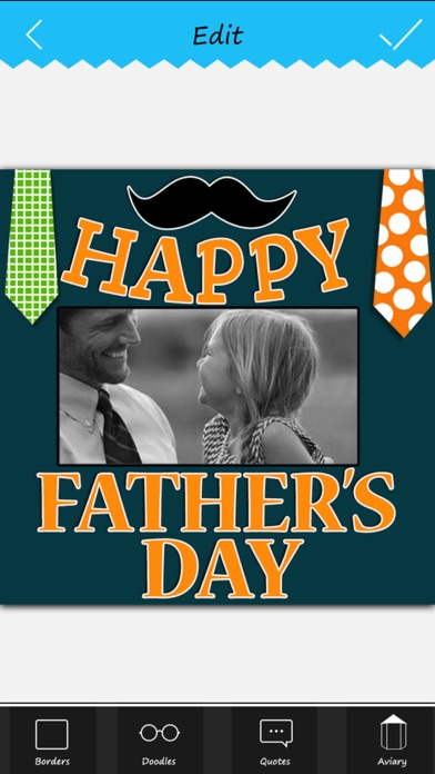 fathers day special photo editor - colorful frames