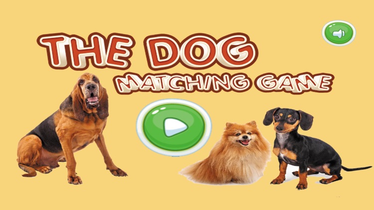 The Dog Matching : Cards Matching Games For Kids