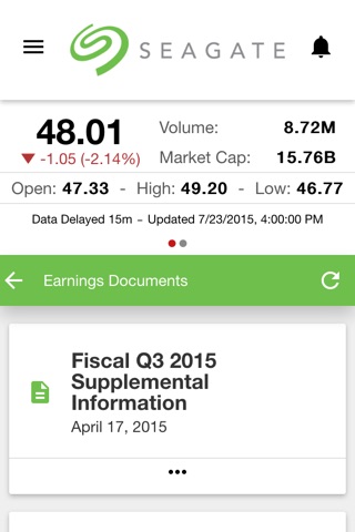 Seagate Technology PLC (STX) screenshot 3