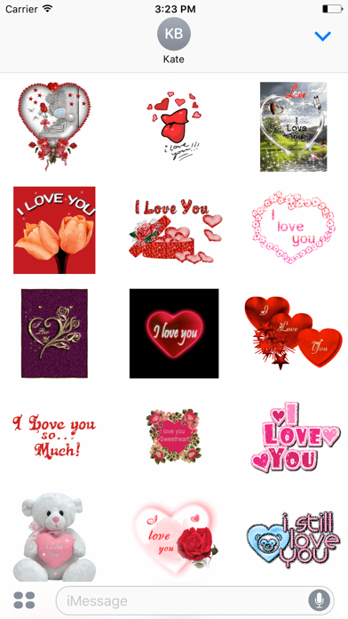 animated love stickers