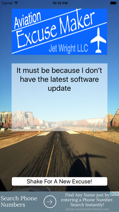 How to cancel & delete Aviation Excuse maker from iphone & ipad 2