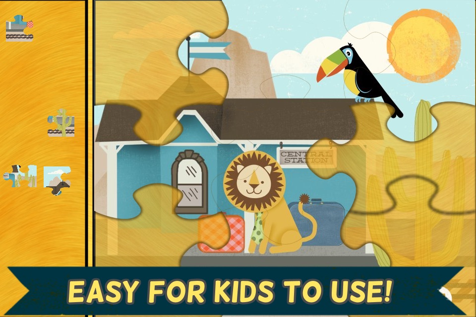 Train Games for Kids: Zoo Railroad Car Puzzles screenshot 2