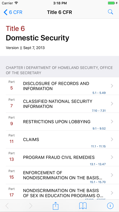 How to cancel & delete 6 CFR - Homeland Security (2017 LawStack Series) from iphone & ipad 1