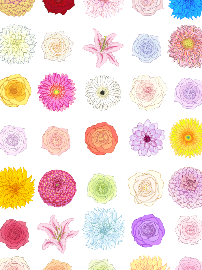 FloralShop 2017 Graduation  More Flower Stickers