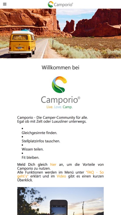 Camporio Die Camper-Community