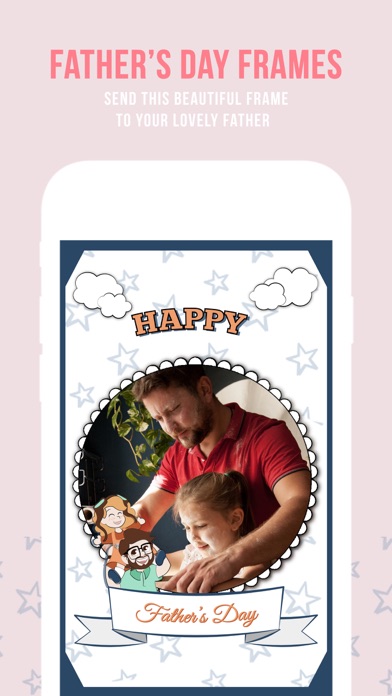 父の日フォトフレームアプリ フレーム ステッカー Iphoneアプリ Applion