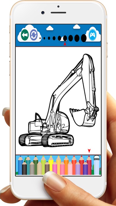 How to cancel & delete Excavator Backhoe Coloring Book Games for Kids from iphone & ipad 3