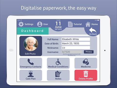 MindMate Pro - Enabling Person-Centred Care screenshot 2