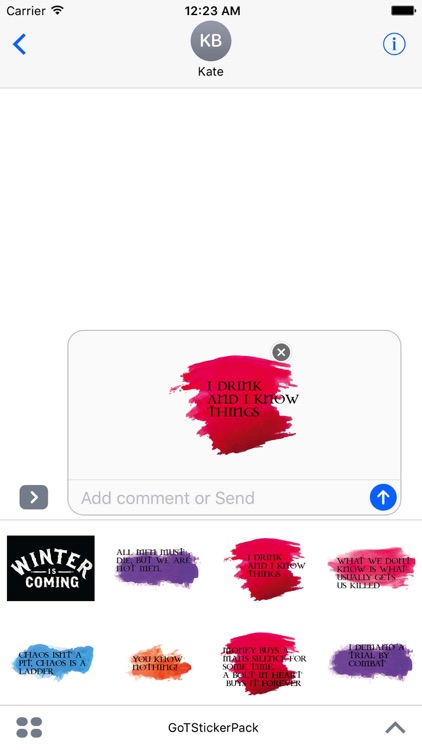 Winter is Coming Sticker Pack