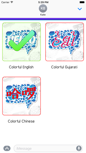 Colorful Word Stickers Multiple Language(圖2)-速報App