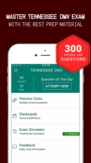 Tennessee DMV Practice Exam Prep 2017 – Flashcards(圖1)-速報App