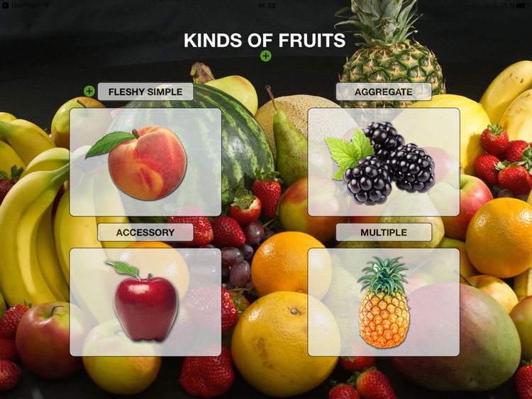 The kinds of fruits